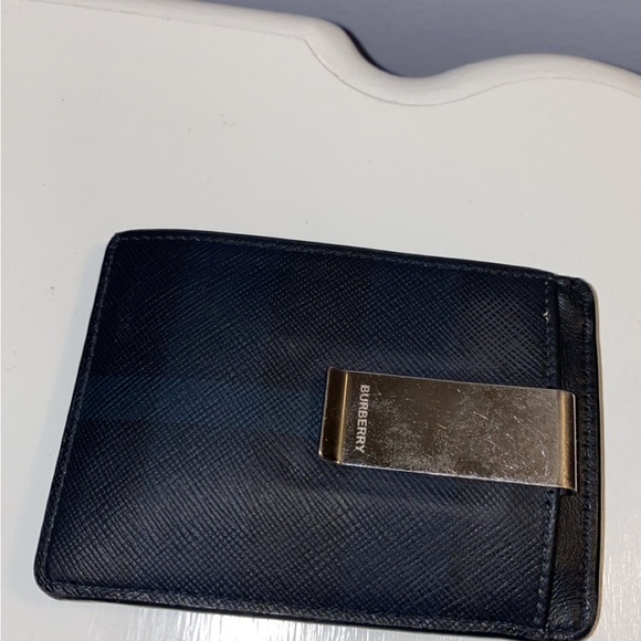 Burberry Black Leather Money Clip Wallet - Picture 5 of 5